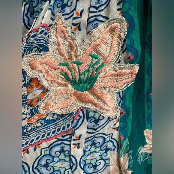 DIANA JUMPSUIT - AQUA GRECIA TILE size M NEW NO TAG. MSRP $415 sale !! - Picture 5 of 12